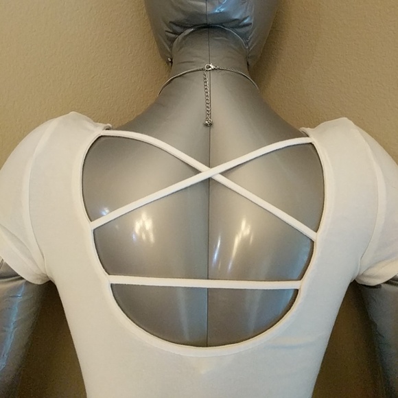 Aeropostale strappy back white tee - Picture 3 of 6